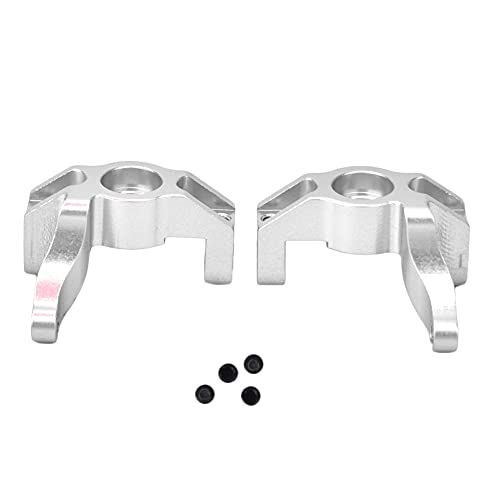 ANKROYU Aluminiumlegierung Lenkrad Rad Nabenträger Links rechts CNC Präzisionsbearbeitete Upgrade -Zubehör für Wltoys 110 K949 RC -Autoteile langlebig Robustes exquisites Erscheinungsbild (Silber) von ANKROYU