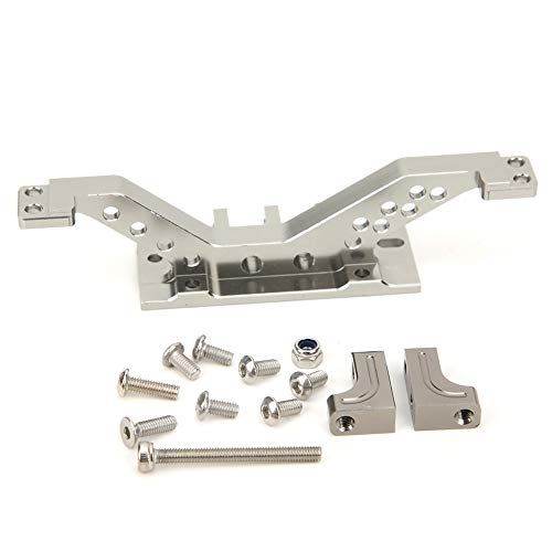 ANKROYU Aluminiumlegierung RC -Auto -Vorderachse Verstärkungsstange Montierung Set hochwertiger CNC -Präzisionsbearbeitung langlebiger Upgrade -Teile für axiale SCX10 Titan Silber 30g (Du färbte) von ANKROYU