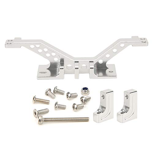 ANKROYU Aluminiumlegierung RC -Auto -Vorderachse Verstärkungsstange Montierung Set hochwertiger CNC -Präzisionsbearbeitung langlebiger Upgrade -Teile für axiale SCX10 Titan Silber 30g (Silber) von ANKROYU