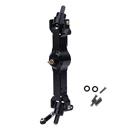 ANKROYU Aluminiumlegierung vordere Getriebe Montage Hochfestes Upgrade -Teil für MN D90 MN 91 FJ 45 Militärauto RC Modell Schwarz oder Silber 13x10x2,8 cm 99g (Schwarzer MN-007BL) von ANKROYU