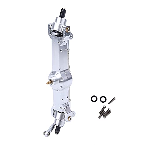 ANKROYU Aluminiumlegierung vordere Getriebe Montage Hochfestes Upgrade -Teil für MN D90 MN 91 FJ 45 Militärauto RC Modell Schwarz oder Silber 13x10x2,8 cm 99g (Silber MN-007s) von ANKROYU