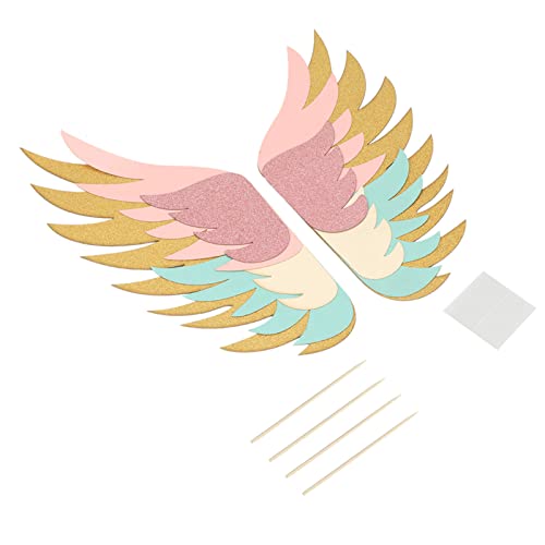 ANKROYU Ankroyu Cake Wing Dekoration Requisiten Einfügen Ornament, einzigartige Mehrschicht für Hochzeitsgeburtstagsfeier (Typ 3) von ANKROYU