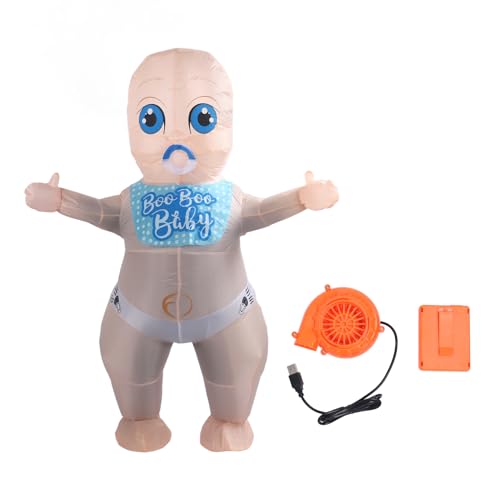 ANKROYU Aufblasbares Babykostüm Spaß Innovative leichte wasserdichte Puppenkostüm für Erwachsenegröße für Partys Unternehmensereignisse TV -Shows von ANKROYU