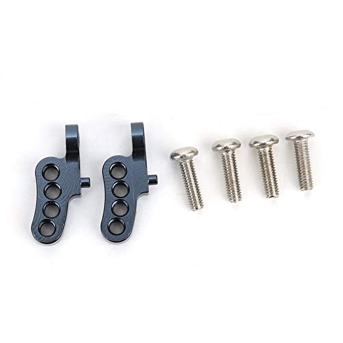ANKROYU Einstellbarer hinterer Stoßdämpfermontage Hochleistung CNC Machter Aluminium -Legierungs -Upgrade -Teil für CC01 1/10 RC -Auto Schwarzblau 2pcs (Schwarz) von ANKROYU
