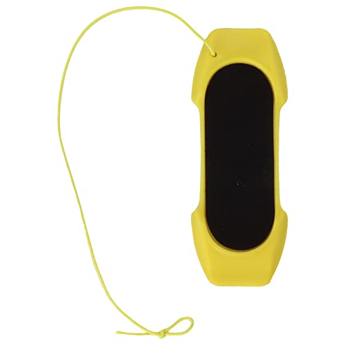 ANKROYU Finger Surfboard Mini Tragbarer Skimboard -Spielzeugschreibtisch Spielzeug Abs Plastik Leicht Surfen Sie das Wind für alle Straßenfahrten (Gelb) von ANKROYU