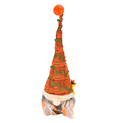 ANKROYU Gesichtsloser GNOME Puppe handgefertigtes Baumwollschmuck Süßes Thanksgiving Weihnachts für Innenministerium Buchladen 39cm (Flechten) von ANKROYU