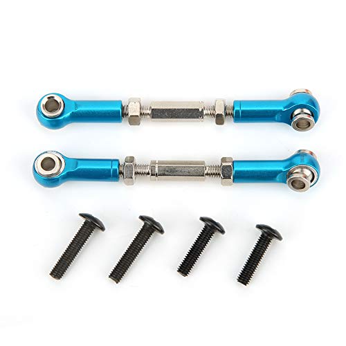 ANKROYU Hintere obere Suspension Arm Lenkungsbindungsstange Link Hochwertiges Metall RC -Lenkungsbindungsstab Langlebiger Upgrade -Teil für Wltoys 1/14 144001 RC Car Blue 2pcs von ANKROYU