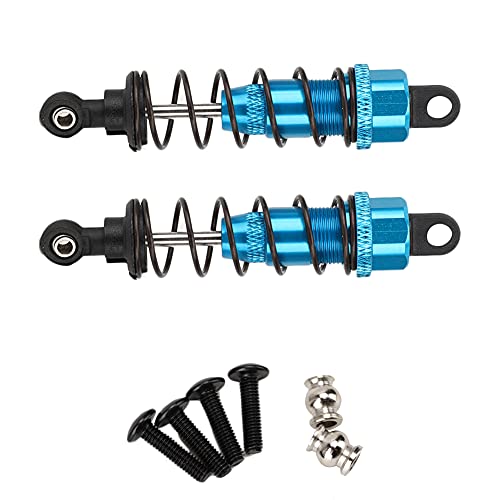 ANKROYU Hochleistungs -RC -Schockdämpfer Langlebiger Aluminium -Legierungs -Upgrade -Teile für Wltoys K949 1/10 Off Straße Fernbedienung Auto Blau Silber 83 mm 2pcs (Blue K949-010b) von ANKROYU