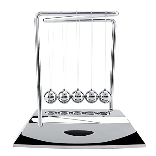 ANKROYU Newtons Cradle Pendel, Bälle Mit Schwarzer Basis Newton Cradle Balance Balls Balanced Ball Toy Pendel Swing Balance Physical Educational Physics von ANKROYU