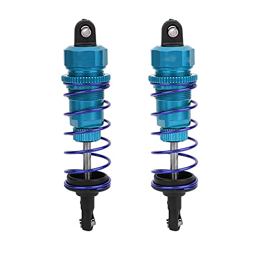 ANKROYU RC -Auto -Stoßdämpfer Hochleistungs Öldruck Einstellbarer vorderer Stoßdämpfer -Upgrade -Teile für ZD Racing 7358 1/10 Skala RC Buggy Truggy Truck rot blau orange goldene 2pcs (Blau) von ANKROYU