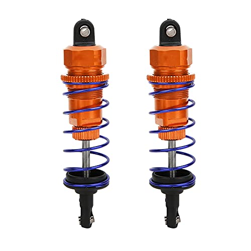 ANKROYU RC -Auto -Stoßdämpfer Hochleistungs Öldruck Einstellbarer vorderer Stoßdämpfer -Upgrade -Teile für ZD Racing 7358 1/10 Skala RC Buggy Truggy Truck rot blau orange goldene 2pcs (Orange) von ANKROYU