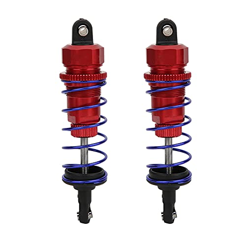 ANKROYU RC -Auto -Stoßdämpfer Hochleistungs Öldruck Einstellbarer vorderer Stoßdämpfer -Upgrade -Teile für ZD Racing 7358 1/10 Skala RC Buggy Truggy Truck rot blau orange goldene 2pcs (Rot) von ANKROYU