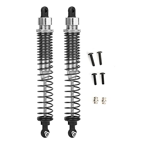 ANKROYU RC Heck -Stoßdämpfer Hochleistungs -Aluminium -Legierung einstellbare Upgrade -Teile für Wltoys K949 1/10 Skala Off Straße Fahrzeug Blau Silber Optional 130 mm Länge (Silber K949-011s) von ANKROYU