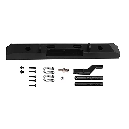 ANKROYU RC Heck Stoßstangenschutz Hochwertiges Aluminium -Legierungs -Upgrade -Teile für RGT 1/10 LKW Overland Rock Cruiser EX86100 Schwarz Silver Leichtgewicht Langlebig (Schwarzer B-R86026s) von ANKROYU