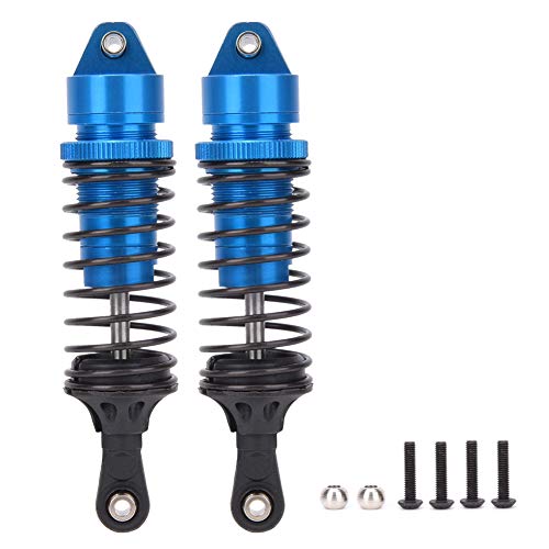 ANKROYU RC -Stoßdämpfer Aluminiumlegierung stärken Heckschockdämpfer Zubehör Hochleistungs -Upgrade -Teil für ECX 2WD 1/10 RC Hobby Car Blau Silber 115 mm 83 g 2pcs (Blau B-ECX1096B) von ANKROYU