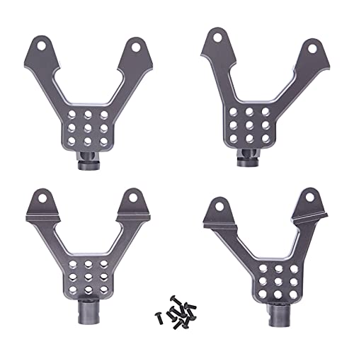 ANKROYU RC Stoßdämpfer -Turmhalterung Aluminiumlegierung vorderer Heck -Stoßrocks für axiale SCX10 1/10 RC Modellauto -Upgrade Teile 4pcs mit Schrauben ANKROYU RC Stoßdämpfer -Turmhalterung Aluminiumlegierung vorderer Heck -Stoßrocks für axiale SCX10 1/10 RC Modellauto -Upgrade Teile 4pcs mit Schrauben von ANKROYU