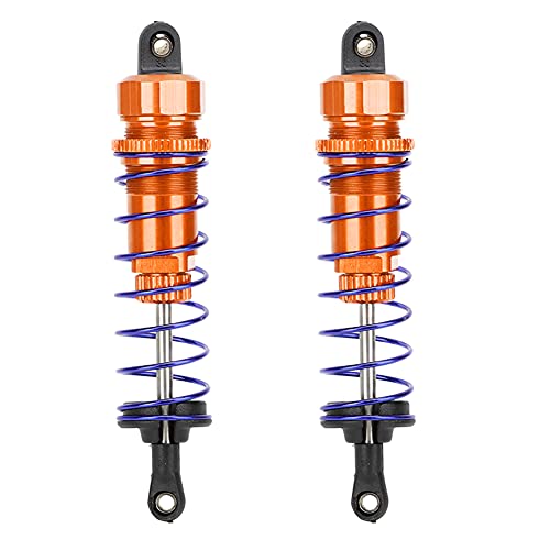 ANKROYU RC -Stoßdämpfer -Upgrade -Teile Hochleistungsverstellbarer Öldruckfeder Heck -Stoßdämpfer für ZD Racing 7358 1/10 RC -Auto Aluminiumlegierung Rot Blau Orange Goldene 2pcs (Orange) von ANKROYU