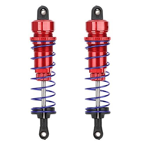 ANKROYU RC -Stoßdämpfer -Upgrade -Teile Hochleistungsverstellbarer Öldruckfeder Heck -Stoßdämpfer für ZD Racing 7358 1/10 RC -Auto Aluminiumlegierung Rot Blau Orange Goldene 2pcs (Rot) von ANKROYU