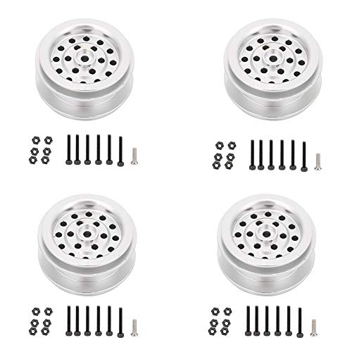 ANKROYU RC Wheel Hub Accessoire Metall 1/16 Fernbedienung Spielzeugauto -Autoteile Hochleistungsdauer Stabilitätsverstärker für WPL MN Serie RC -Autos Silber 35 mm 1pcs 4pcs 6pcs (Silber 4 Packs) von ANKROYU
