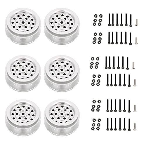 ANKROYU RC Wheel Hub Accessoire Metall 1/16 Fernbedienung Spielzeugauto -Autoteile Hochleistungsdauer Stabilitätsverstärker für WPL MN Serie RC -Autos Silber 35 mm 1pcs 4pcs 6pcs (Silber 6 Packungen) ANKROYU RC Wheel Hub Accessoire Metall 1/16 Fernbedienung Spielzeugauto -Autoteile Hochleistungsdauer Stabilitätsverstärker für WPL MN Serie RC -Autos Silber 35 mm 1pcs 4pcs 6pcs (Silber 6 Packungen) von ANKROYU