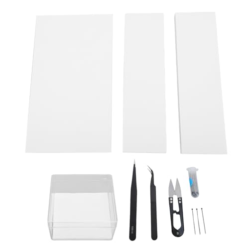 Butterfly Exemplar -Werkzeuge Kit Komplett Set Edelstahlstifte Eva Foam Butterfly Board Display -Box für Insektensammlung und Anzeige von ANKROYU