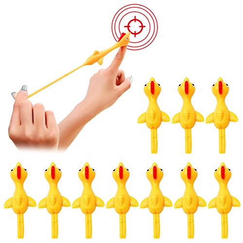 Chicken Lustige Dehnbare Flick -Hühner Spielzeug für Party Outdoor -Aktivitäten 10 Pack sicherer TPR Material Stressabbau (Packung von 10) von ANKROYU