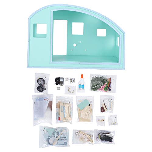 DIY Holzpuppenhaus Miniaturmöbel Kit mit Musikbewegung unvollendetes kreatives Handwerksprojekt für Erwachsene Kinder Valentine Geburtstags Holztuch Papier 28x14x18 5 cm Modellhaus von ANKROYU