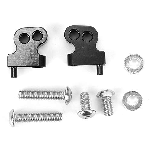 Einstellbare Aluminiumlegierung vordere Dämpfer Montage CNC Präzisionsbearbeitete Anodierte Oberfläche Langlebige RC -Auto -Ersatzteile für 1/10 CC01 Black Blue 2 PCs (Schwarz) von ANKROYU