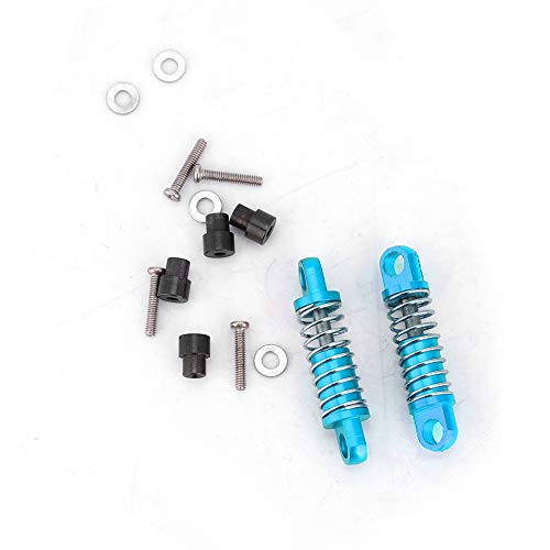 Einstellbarer Metall vorne Heckdämpfer Hochwertiger Leistungsverbesserung Ersatzteile für Weili K969 K989 P929 RC -Autos Rot Blau Optional (Blau) von ANKROYU