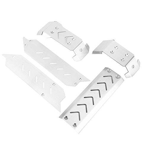 Hochwertiger Chassis-Schutzplatten-Schutzsatz aus Edelstahl, hochfest, leicht, langlebig, Schutz für TRAXXAS XMAXX 1/10 RC-Auto, 5 Stück Hochwertiger Chassis-Schutzplatten-Schutzsatz aus Edelstahl, hochfest, leicht, langlebig, Schutz für TRAXXAS XMAXX 1/10 RC-Auto, 5 Stück von ANKROYU