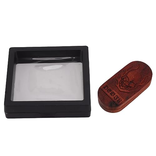 Magnetischer Finger-Stressabbau-Schieber, Dekompressionsspielzeug aus Holz, reduziert Stress und Angst für Studenten und Büroangestellte, kompaktes tragbares Padauk-Holz, 60 g (Dämonen einschränken) von ANKROYU