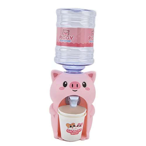 Mini -Simulation Wasserspender Süßes Formgetränk Getränkspender Spielzeug Kinderpuppenhauszubehör für Rollenspiele und Spiele Hausspiele Plastikmaterial Leichtes Design (Großes süßes Fan Schwein) von ANKROYU