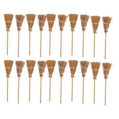 Mini Witch Broomstick weiße Seilation DIY Miniatur Witch Broom Halloween Party Stufe Aufführung Accessoires Stroh 14cm 20pcs Mini Witch Broomstick weiße Seilation DIY Miniatur Witch Broom Halloween Party Stufe Aufführung Accessoires Stroh 14cm 20pcs von ANKROYU