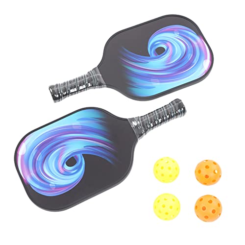Pickleball-Schläger-Set, hochwertiges, leichtes Pickleball-Schläger-Set mit 4 Bällen und Aufbewahrungstasche für Wettkampftraining im Innen- und Außenbereich, bequemer Griff, von ANKROYU