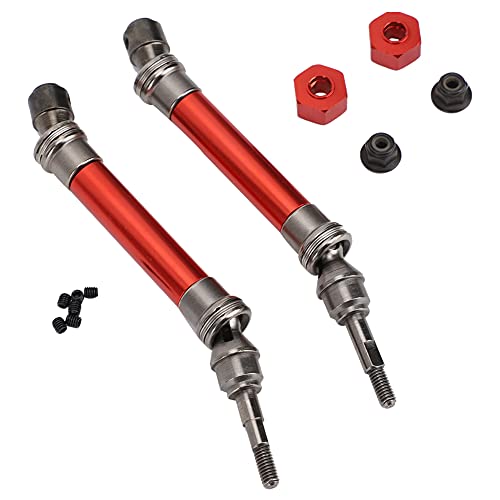 RC-Car-Antriebswellenteile, Zubehör, CVD, dreiteilige Vorderradantriebswelle für Traxxas Slash SLA018 NSV775 1/10 RC-Car, 2 Stück, Rot, Gelb, Blau, optional (Rot) von ANKROYU