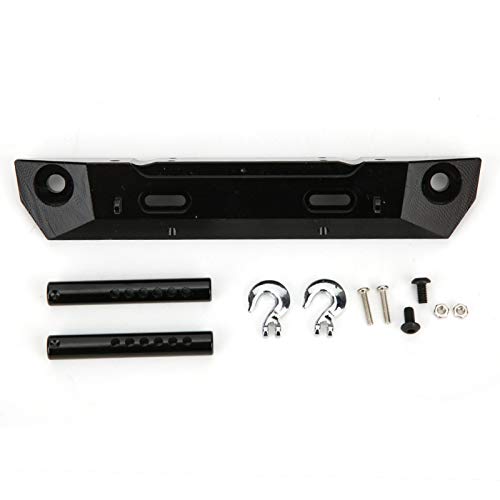 RC Heck Stoßfänger Antikollisionsleiste Hochwertige Aluminiumlegierung Haltbares Leichtgewichts -Upgrade -Teil für RGT 1/10 Truck Off Road Rock Cruiser Ex86100 Silber Schwarz (Schwarz R86026BL) von ANKROYU
