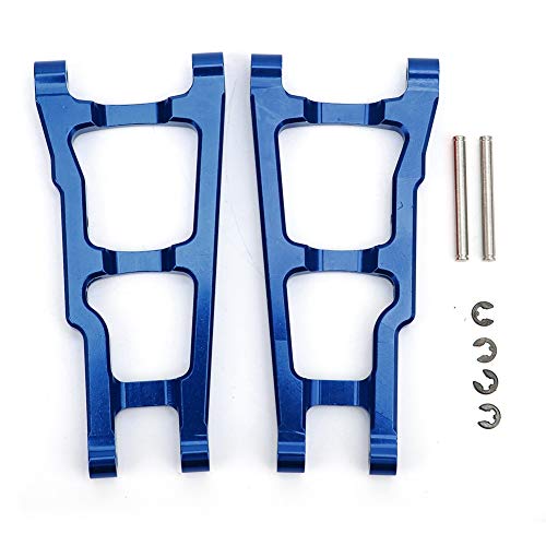 RC Heckschwingarm Aluminiumlegierung Verbesserung Teil Präzision CNC Bearbeitung Haltbarer Verschleiß für Traxxas Slash 4x4 1/10 RC Truck Dunkelblau rot optional 2 Stück (Dunkelblau) von ANKROYU