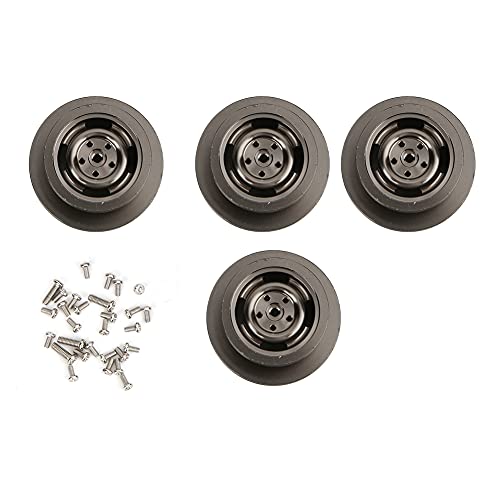 Upgrade-Zubehör für Metallfelgen von RC-Cars, hochwertig, CNC-gefräst, langlebig, eloxierte Oberfläche, perfekte Passform für MN D90, MN99, MN91, FJ45, Farbe Silber/Schwarz/Titan, (Titanium MN-027T) Upgrade-Zubehör für Metallfelgen von RC-Cars, hochwertig, CNC-gefräst, langlebig, eloxierte Oberfläche, perfekte Passform für MN D90, MN99, MN91, FJ45, Farbe Silber/Schwarz/Titan, (Titanium MN-027T) von ANKROYU