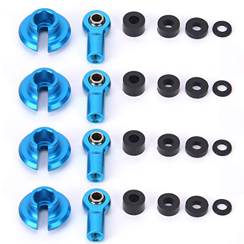 Verbindungsstange Endkugelgelenk RC Ersatzteile Zubehör für 1/10 ECX 2 Radantrieb RC -Auto -Upgrade Aluminiumlegierung Kunststoffmaterial Schwarz Blau Rot (Blue ECX1038B) von ANKROYU