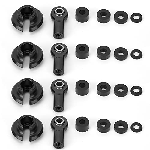 Verbindungsstange Endkugelgelenk RC Ersatzteile Zubehör für 1/10 ECX 2 Radantrieb RC -Auto -Upgrade Aluminiumlegierung Kunststoffmaterial Schwarz Blau Rot (Schwarzer ECX1038BL) von ANKROYU