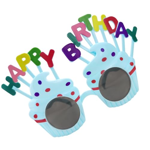 ANMITI Bequeme Partybrille Mit Kuchenmotiven Für Geburtstagsfeier Und Festivalveranstaltung Mit Tragbarem Design Geburtstagsfeier Accessoires von ANMITI