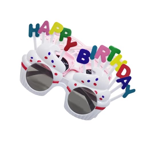 ANMITI Bequeme Partybrille Mit Kuchenmotiven Für Geburtstagsfeier Und Festivalveranstaltung Mit Tragbarem Design Geburtstagsfeier Accessoires von ANMITI