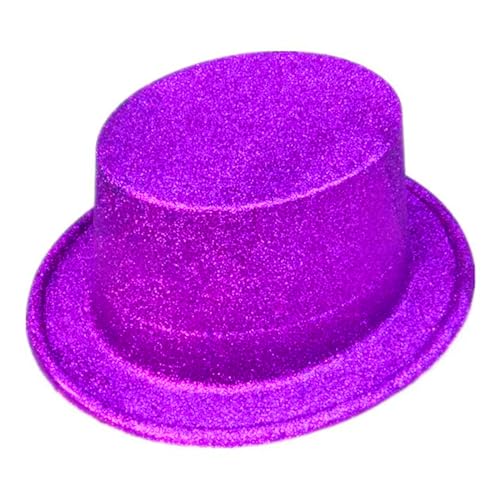 ANMITI Glitzernde Pulver Cowboy Fedora Funkelnde Plastik Flat Top Panama Tanzparty Kostüm Accessorie ANMITI Glitzernde Pulver Cowboy Fedora Funkelnde Plastik Flat Top Panama Tanzparty Kostüm Accessorie von ANMITI