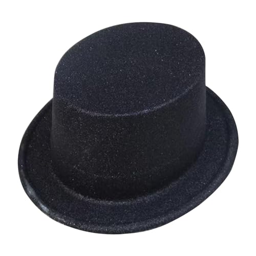 ANMITI Glitzernde Pulver Cowboy Fedora Funkelnde Plastik Flat Top Panama Tanzparty Kostüm Accessorie ANMITI Glitzernde Pulver Cowboy Fedora Funkelnde Plastik Flat Top Panama Tanzparty Kostüm Accessorie von ANMITI