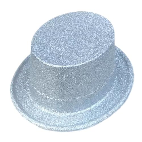 ANMITI Glitzernde Pulver Cowboy Fedora Funkelnde Plastik Flat Top Panama Tanzparty Kostüm Accessorie ANMITI Glitzernde Pulver Cowboy Fedora Funkelnde Plastik Flat Top Panama Tanzparty Kostüm Accessorie von ANMITI