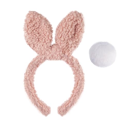 ANMITI Kaninchen Cosplay Make Up Stirnband Süße Pelzohr Easters Kopfbedecke Haarbänder Kopfbedecke Haarbänder Geburtstagsfeier ANMITI Kaninchen Cosplay Make Up Stirnband Süße Pelzohr Easters Kopfbedecke Haarbänder Kopfbedecke Haarbänder Geburtstagsfeier von ANMITI