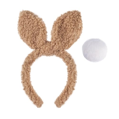 ANMITI Kaninchen Cosplay Make Up Stirnband Süße Pelzohr Easters Kopfbedecke Haarbänder Kopfbedecke Haarbänder Geburtstagsfeier ANMITI Kaninchen Cosplay Make Up Stirnband Süße Pelzohr Easters Kopfbedecke Haarbänder Kopfbedecke Haarbänder Geburtstagsfeier von ANMITI