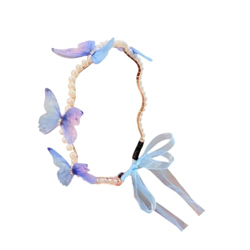 ANMITI Mädchen Hair Hoop Schmetterling Perlen Kronen Für Königin Geburtstag Stirnbänder Foto Requisiten Elegante Kostüm Kopfbedeckung ANMITI Mädchen Hair Hoop Schmetterling Perlen Kronen Für Königin Geburtstag Stirnbänder Foto Requisiten Elegante Kostüm Kopfbedeckung von ANMITI