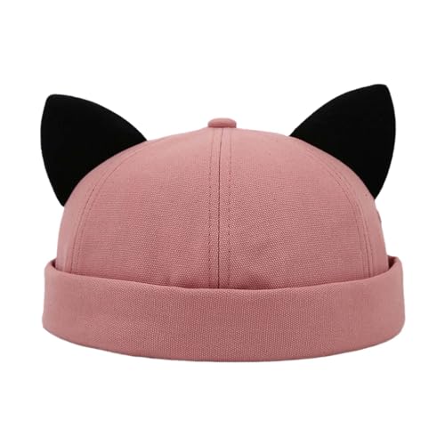 ANMITI Randless Rolled Kätzchen Ohren Randless Skullcap Verstellbare Süße Kätzchenohren Für Outdoor ANMITI Randless Rolled Kätzchen Ohren Randless Skullcap Verstellbare Süße Kätzchenohren Für Outdoor von ANMITI