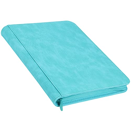 ANMITI Wasserdichter 9-Pocket Sammelkartenalbum Ordner Seitlicher Taschenordner Leder Sammelbuch Für Kleine Münzen Langlebig von ANMITI